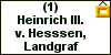 (1) Heinrich III. von Hessen, Landgraf - Goethe-Ahn 4030