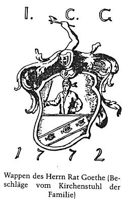 Wappen von Goethe's Vater